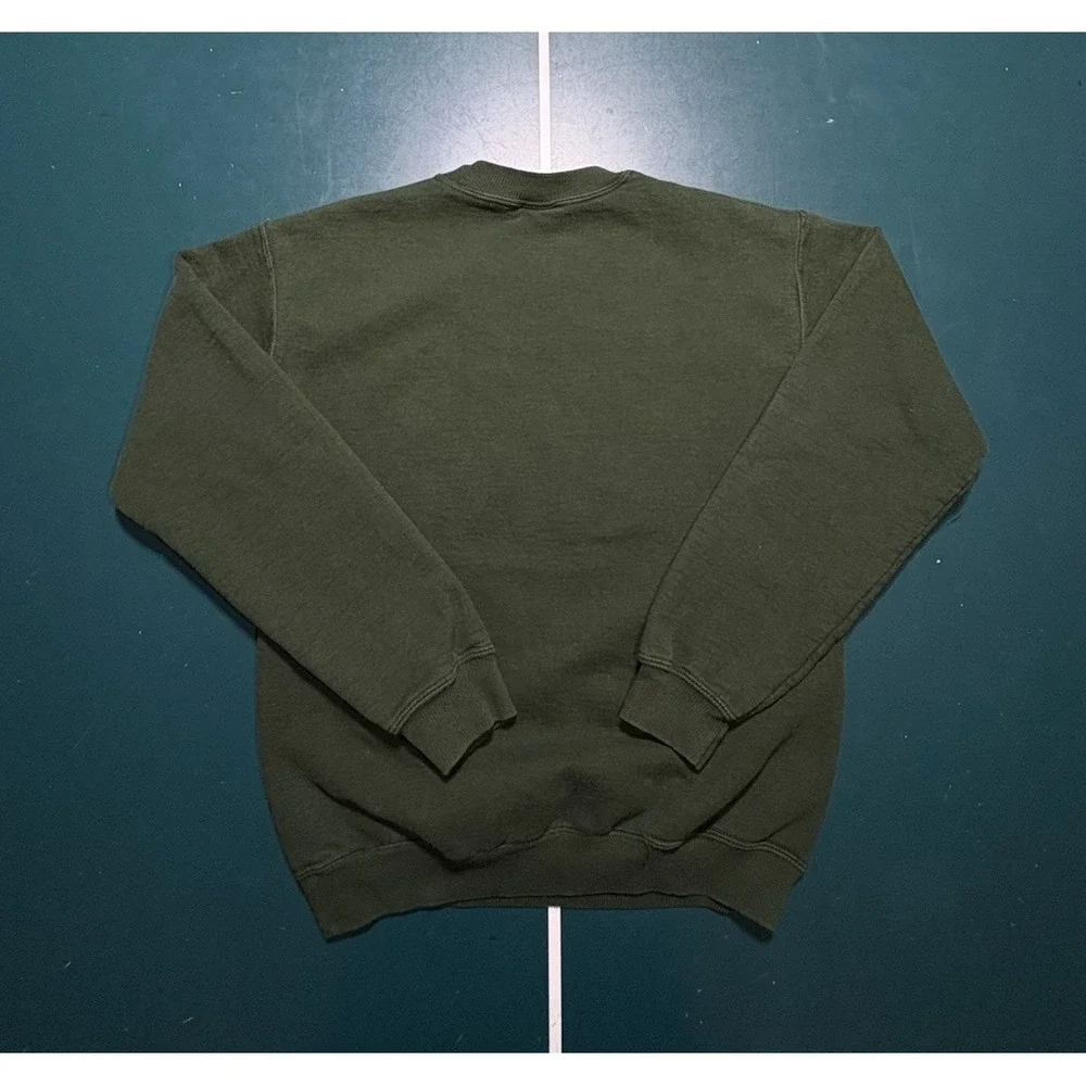 Vintage Michigan State Crewneck Sweatshirt Men's Small Green White Pullover NCAA